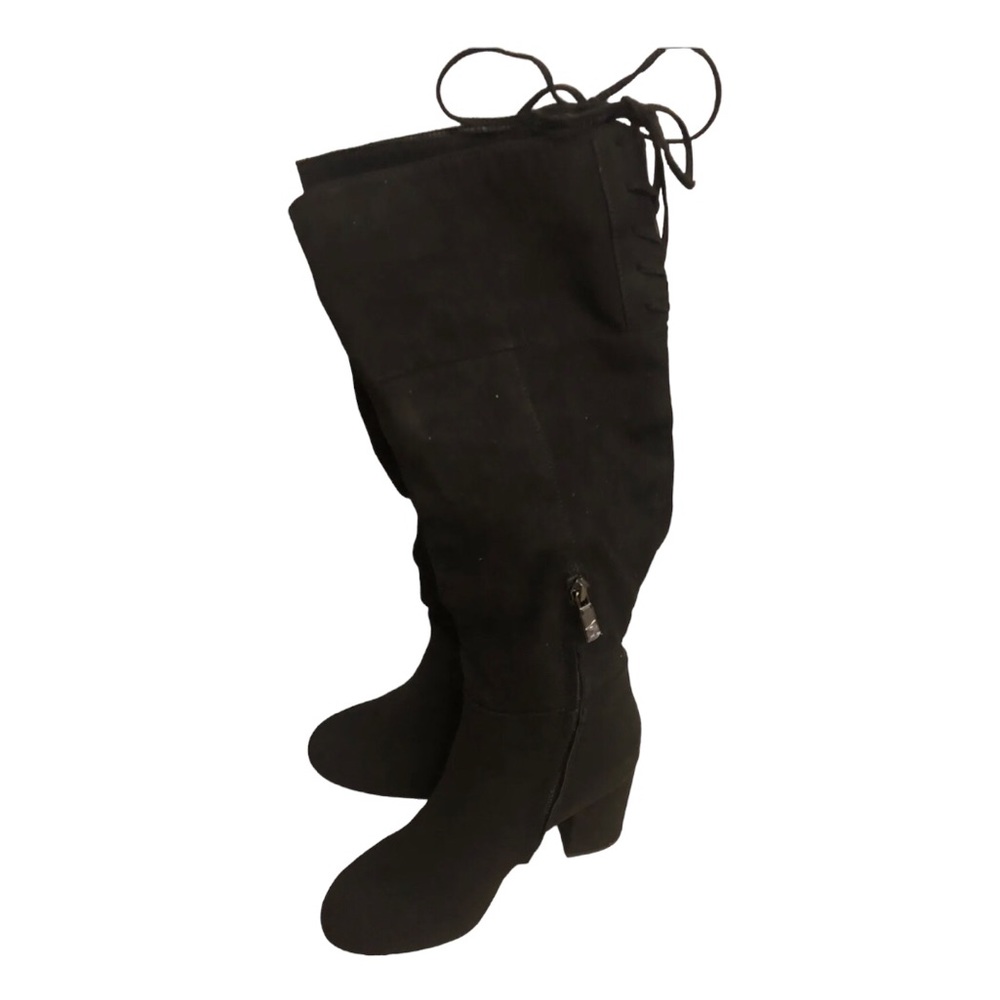 Kenneth Cole Reaction Women's Corie Lace-up Knee High Boot- Size 6 Medium